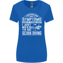 Symptoms Just Need to Go Scuba Diving Womens Wider Cut T-Shirt Royal Blue
