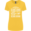 Symptoms Just Need to Go Scuba Diving Womens Wider Cut T-Shirt Yellow