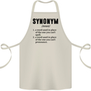 Synonym Funny Definition Slogan Cotton Apron 100% Organic Natural