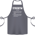 Synonym Funny Definition Slogan Cotton Apron 100% Organic Steel