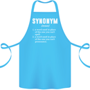 Synonym Funny Definition Slogan Cotton Apron 100% Organic Turquoise