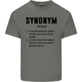 Synonym Funny Definition Slogan Kids T-Shirt Childrens Charcoal