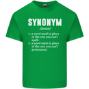 Synonym Funny Definition Slogan Kids T-Shirt Childrens Irish Green