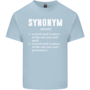 Synonym Funny Definition Slogan Kids T-Shirt Childrens Light Blue