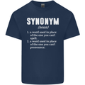 Synonym Funny Definition Slogan Kids T-Shirt Childrens Navy Blue