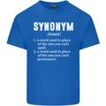 Synonym Funny Definition Slogan Kids T-Shirt Childrens Royal Blue