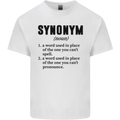 Synonym Funny Definition Slogan Kids T-Shirt Childrens White