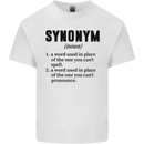 Synonym Funny Definition Slogan Kids T-Shirt Childrens White