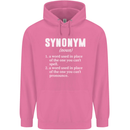 Synonym Funny Definition Slogan Mens 80% Cotton Hoodie Azelea