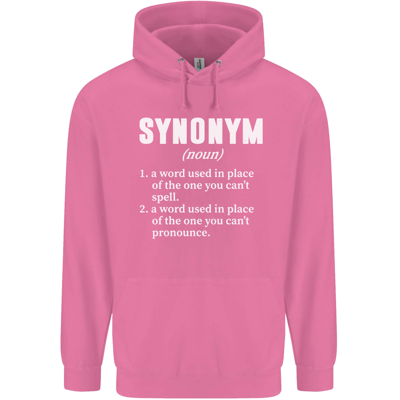 Synonym Funny Definition Slogan Mens 80% Cotton Hoodie Azelea