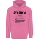 Synonym Funny Definition Slogan Mens 80% Cotton Hoodie Azelea