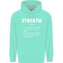 Synonym Funny Definition Slogan Mens 80% Cotton Hoodie Peppermint