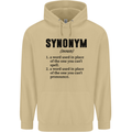 Synonym Funny Definition Slogan Mens 80% Cotton Hoodie Sand