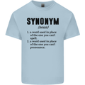 Synonym Funny Definition Slogan Mens Cotton T-Shirt Tee Top Light Blue