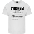 Synonym Funny Definition Slogan Mens Cotton T-Shirt Tee Top White