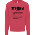 Synonym Funny Definition Slogan Mens Sweatshirt Jumper Heliconia