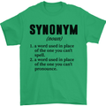 Synonym Funny Definition Slogan Mens T-Shirt Cotton Gildan Irish Green