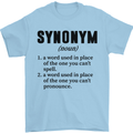 Synonym Funny Definition Slogan Mens T-Shirt Cotton Gildan Light Blue