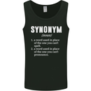 Synonym Funny Definition Slogan Mens Vest Tank Top Black