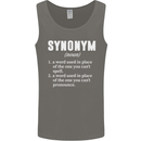 Synonym Funny Definition Slogan Mens Vest Tank Top Charcoal