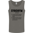 Synonym Funny Definition Slogan Mens Vest Tank Top Charcoal