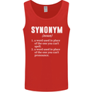 Synonym Funny Definition Slogan Mens Vest Tank Top Red