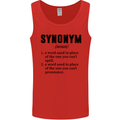 Synonym Funny Definition Slogan Mens Vest Tank Top Red