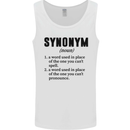 Synonym Funny Definition Slogan Mens Vest Tank Top White