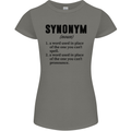 Synonym Funny Definition Slogan Womens Petite Cut T-Shirt Charcoal