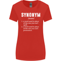Synonym Funny Definition Slogan Womens Wider Cut T-Shirt Red
