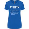 Synonym Funny Definition Slogan Womens Wider Cut T-Shirt Royal Blue