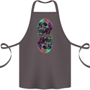 Synthesize Skulls Cotton Apron 100% Organic Dark Grey