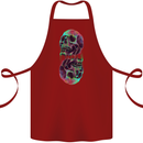 Synthesize Skulls Cotton Apron 100% Organic Maroon