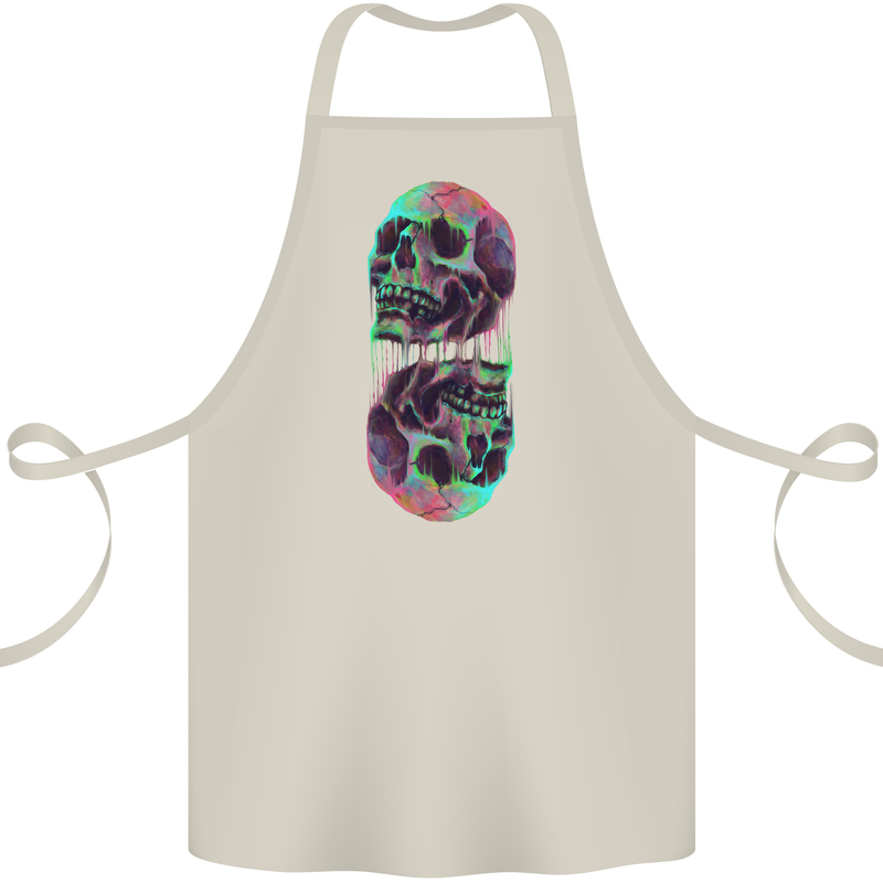 Synthesize Skulls Cotton Apron 100% Organic Natural