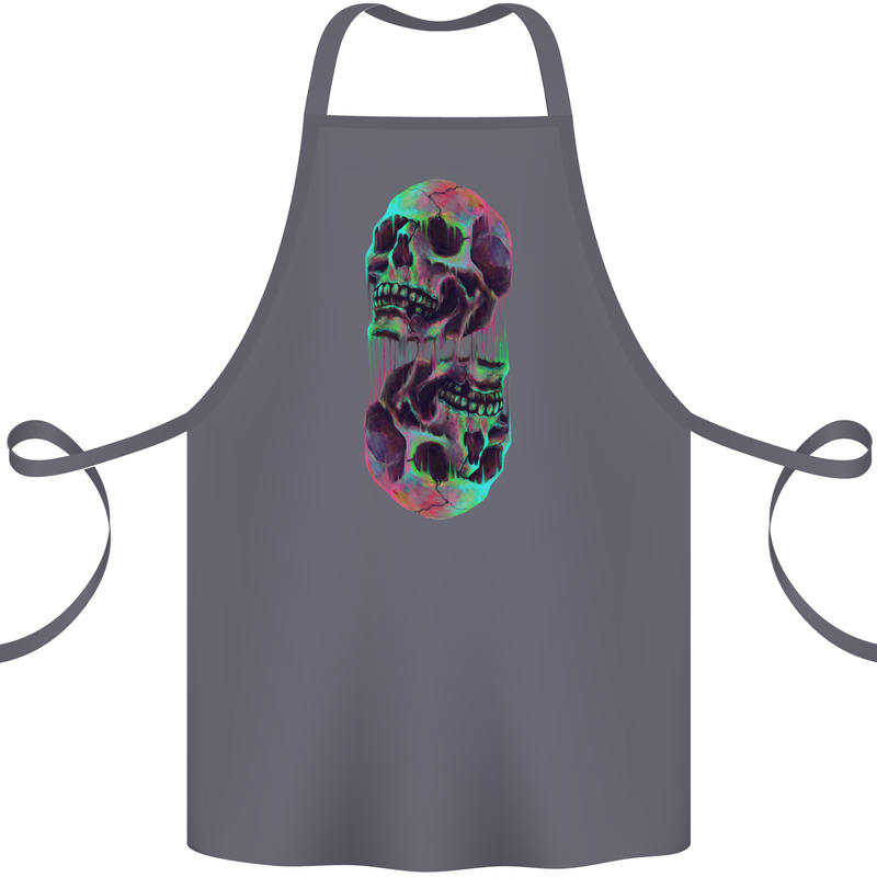 Synthesize Skulls Cotton Apron 100% Organic Steel