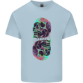 Synthesize Skulls Kids T-Shirt Childrens Light Blue