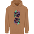 Synthesize Skulls Mens 80% Cotton Hoodie Caramel Latte