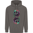 Synthesize Skulls Mens 80% Cotton Hoodie Charcoal