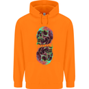 Synthesize Skulls Mens 80% Cotton Hoodie Orange