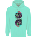 Synthesize Skulls Mens 80% Cotton Hoodie Peppermint
