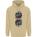 Synthesize Skulls Mens 80% Cotton Hoodie Sand