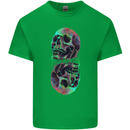 Synthesize Skulls Mens Cotton T-Shirt Tee Top Irish Green