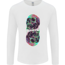 Synthesize Skulls Mens Long Sleeve T-Shirt White