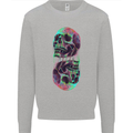 Synthesize Skulls Mens Sweatshirt Jumper Sports Grey