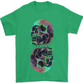 Synthesize Skulls Mens T-Shirt Cotton Gildan Irish Green
