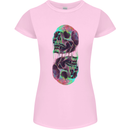 Synthesize Skulls Womens Petite Cut T-Shirt Light Pink