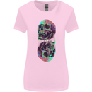 Synthesize Skulls Womens Wider Cut T-Shirt Light Pink