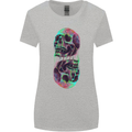 Synthesize Skulls Womens Wider Cut T-Shirt Sports Grey