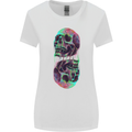 Synthesize Skulls Womens Wider Cut T-Shirt White