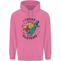 T-Rex Cooler than Sleighs Funny Christmas Mens 80% Cotton Hoodie Azelea